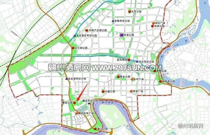 最新赣州蟠龙公园预计年底全部完成建设