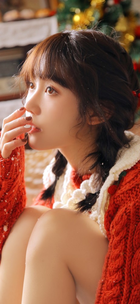 小清新美女背景