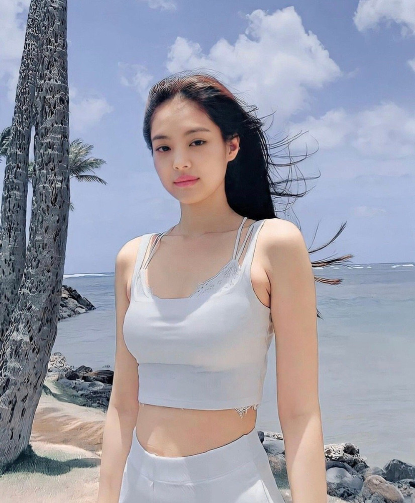 jennie夏日清凉性感图片