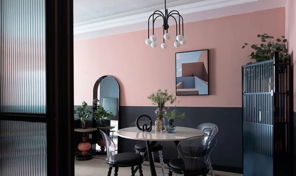 90㎡轻奢北欧风撞色背景墙设计让人忍不住想哇哦