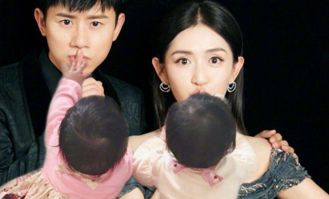 谢娜出境生二胎,一家三个孩子真幸福,普通人想生养不起