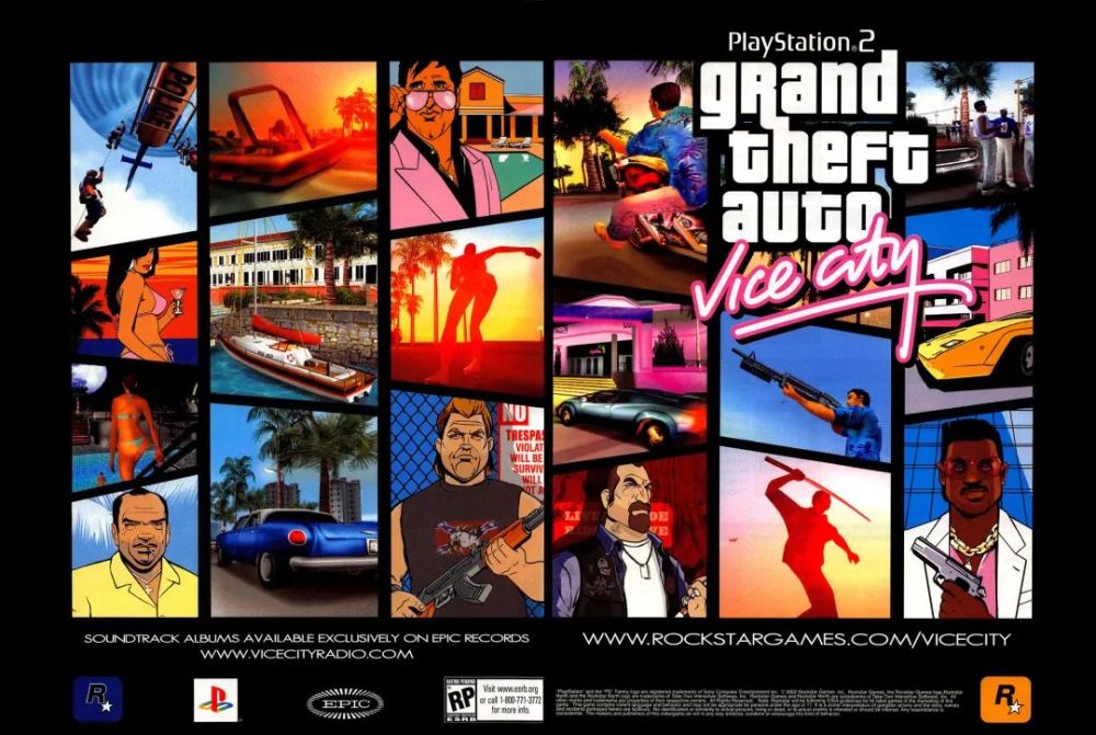 《侠盗猎车手:罪恶都市》杂志广告《连锁方块》宣传海报《中途岛战役