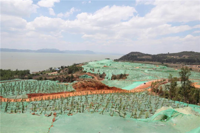 程连元,刘佳晨一行来到古滇名城项目长腰山片区实地察看,现场督办整改