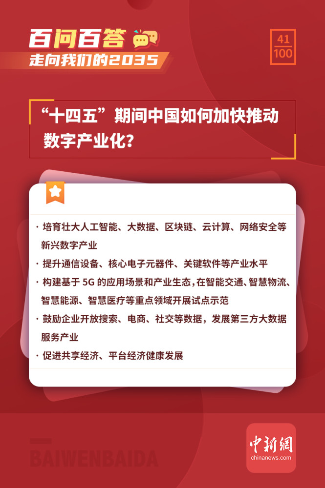 走向我们的2035百问百答十四五期间中国如何加快推动数字产业化