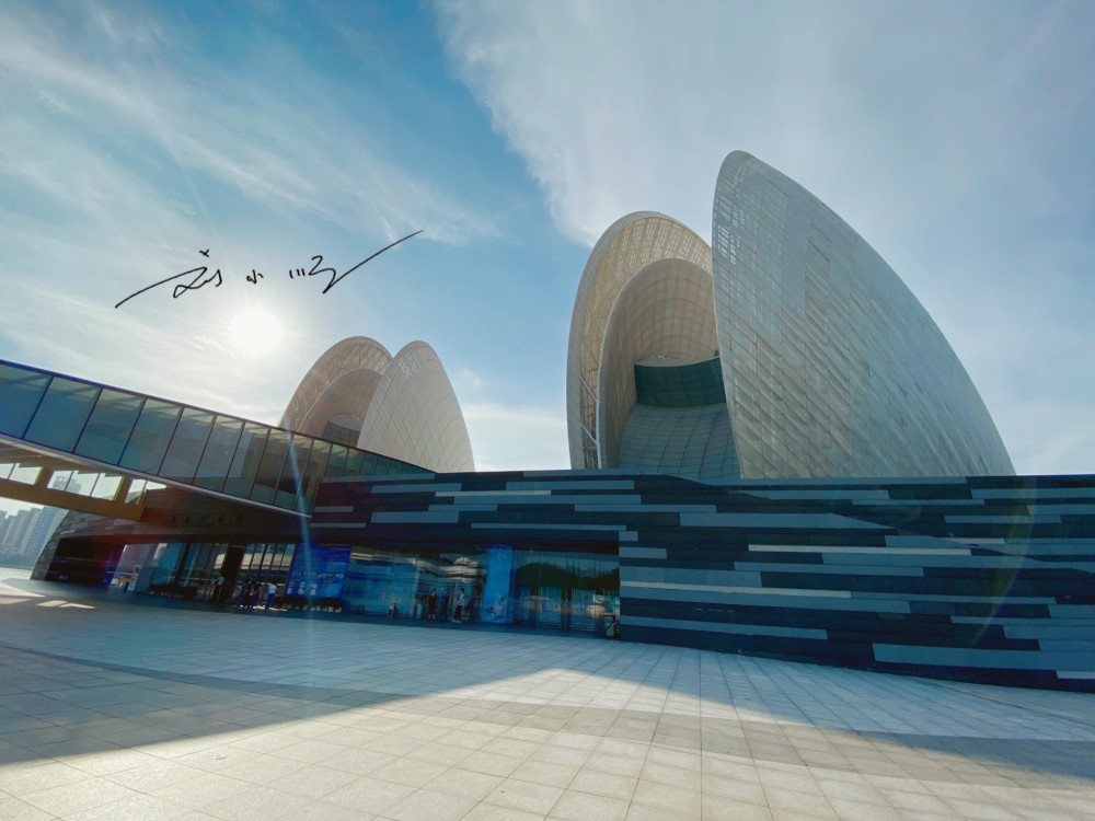 实拍"珠海大剧院",珠海最著名地标之一,游客:就像两个大扇贝