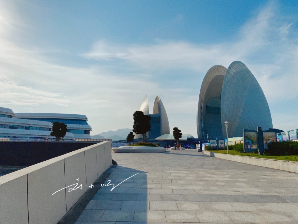 实拍"珠海大剧院",珠海最著名地标之一,游客:就像两个大扇贝
