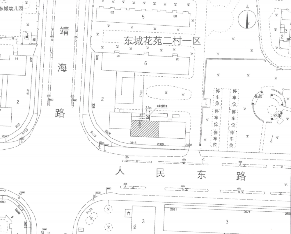 六层 东城花苑二村一区7号楼 建设单位 上海市浦东新区东城花苑