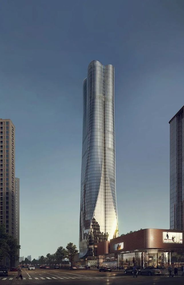 300米高!武汉新地标——世茂多功能摩天大楼