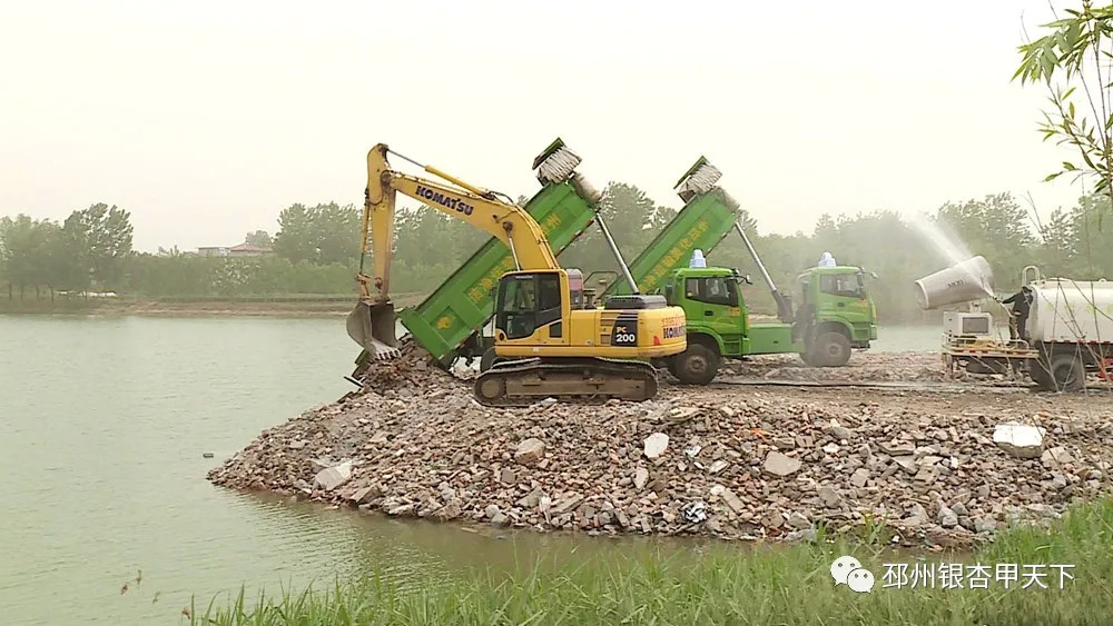 打造邳州城市会客厅隆丰湖片区开建