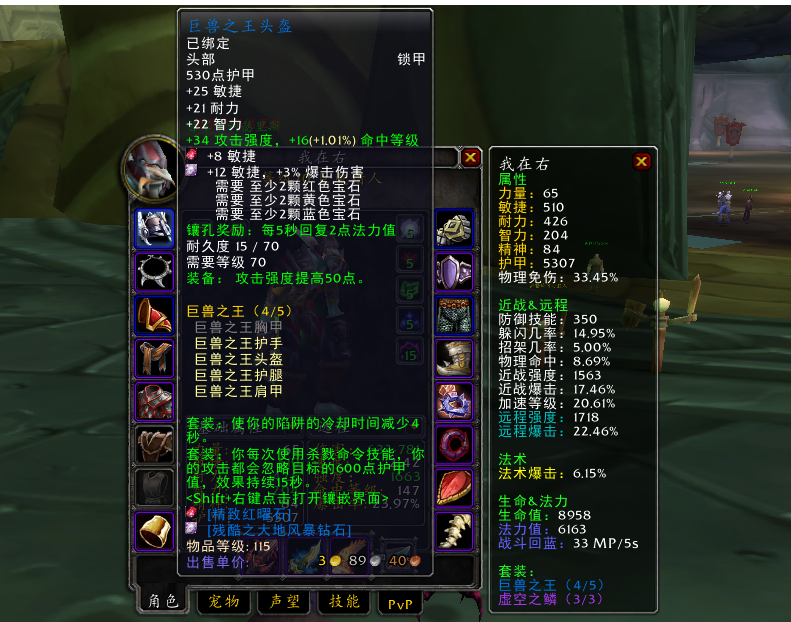 魔兽tbc怀旧服猎人p1阶段毕业配装,dps领先整整一个版本