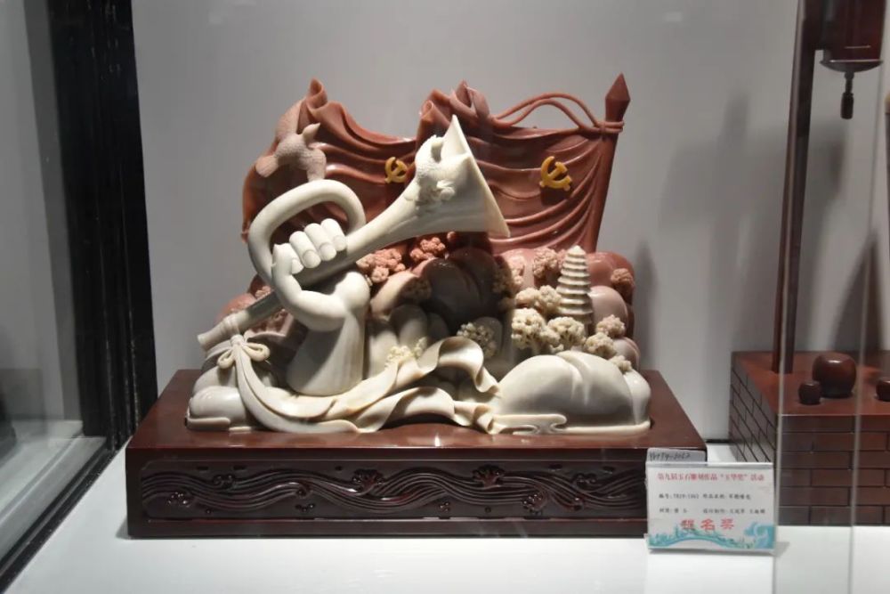 建党百年 玉赞中国!镇平县玉雕红色元素增彩党史教育