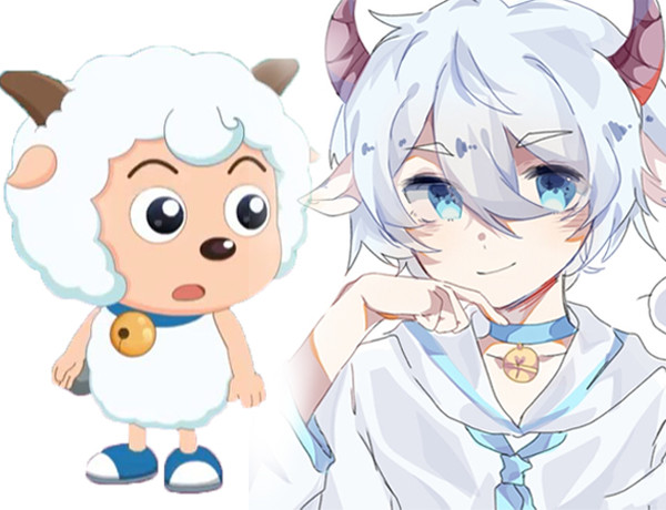 拟人画师放大招红太狼放下了平底锅懒羊羊很阳光