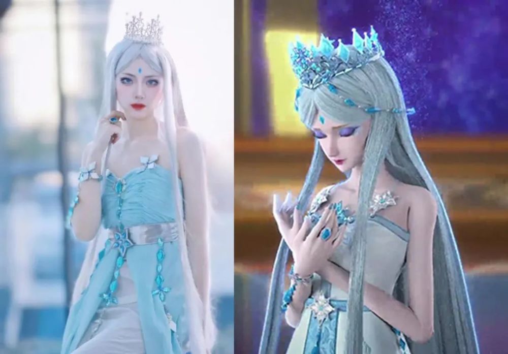 叶罗丽:冰公主和水王子神仙cos,但颜爵才是真的突破次元壁_腾讯新闻