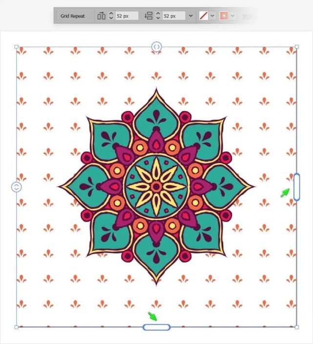 ai教程绘制对称图案
