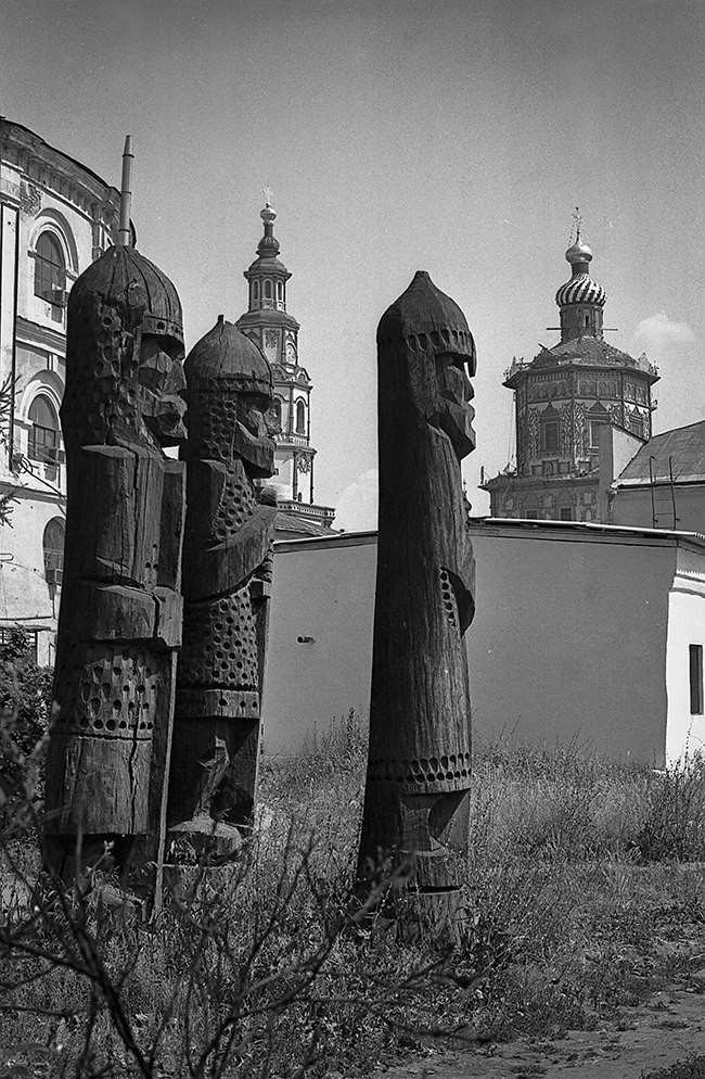 老照片 90年代初的俄罗斯喀山 困难时期的俄罗斯人