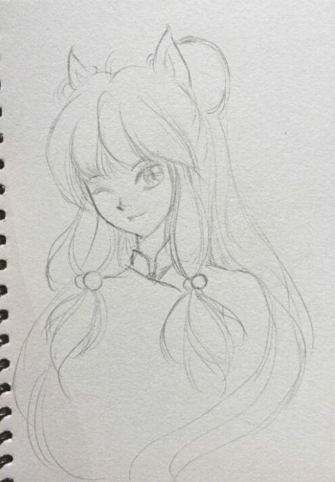 杨幂cos完珊璞又晒其素描画,超高绘画水平获赞