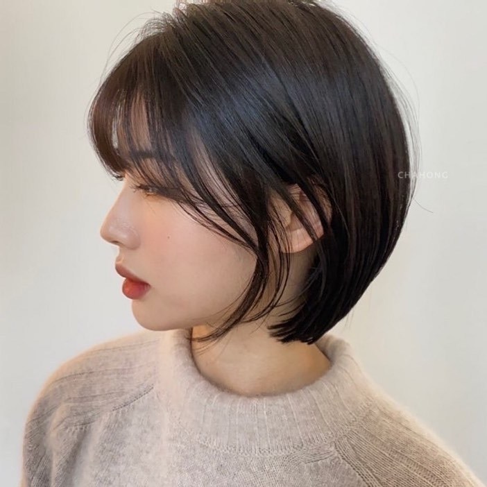 2021潮流短发5款风靡日韩的下巴短发干净利落又减龄