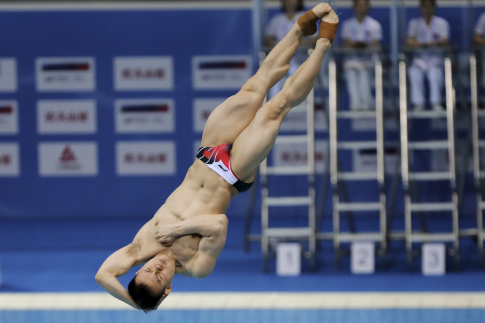 中国最帅跳水运动员男图片