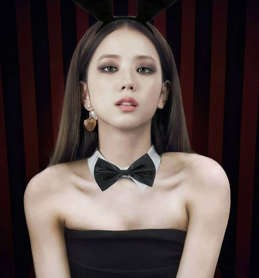 blackpink全员兔女郎造型极致诱惑