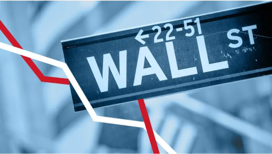 通胀cpi指数超出预期后华尔街股市大幅下跌