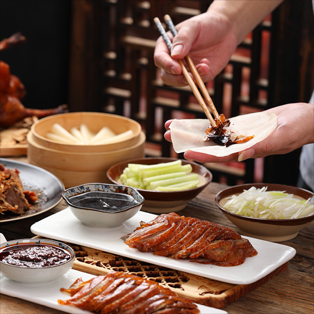 北京烤鸭怎么吃