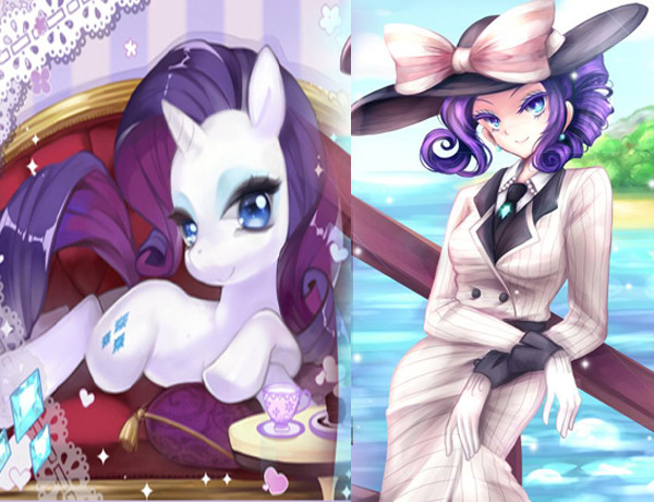 小马宝莉小马拟人化紫悦是摇滚女孩珍奇终于成名媛