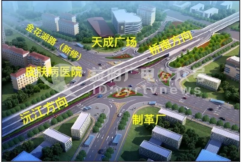 独家资江一桥桥北广场拟建立交桥造型抢先看