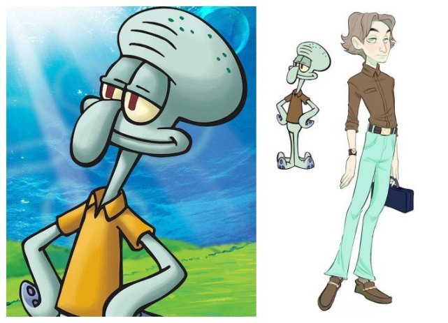 掩盖不住中年的啤酒肚,果然拿到钱后的蟹老板表情特别开心,拟人刻画的