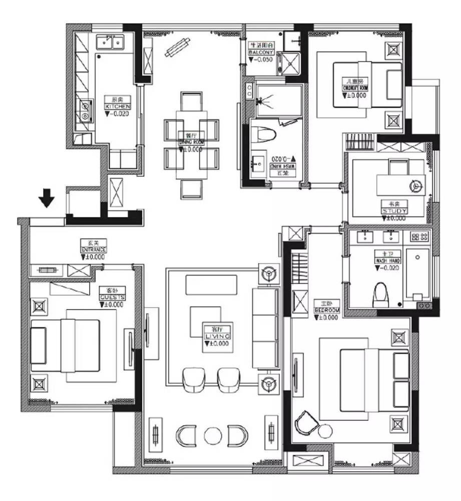 300平米平层设计如同爱马仕对于产品的精致追求精雕细琢
