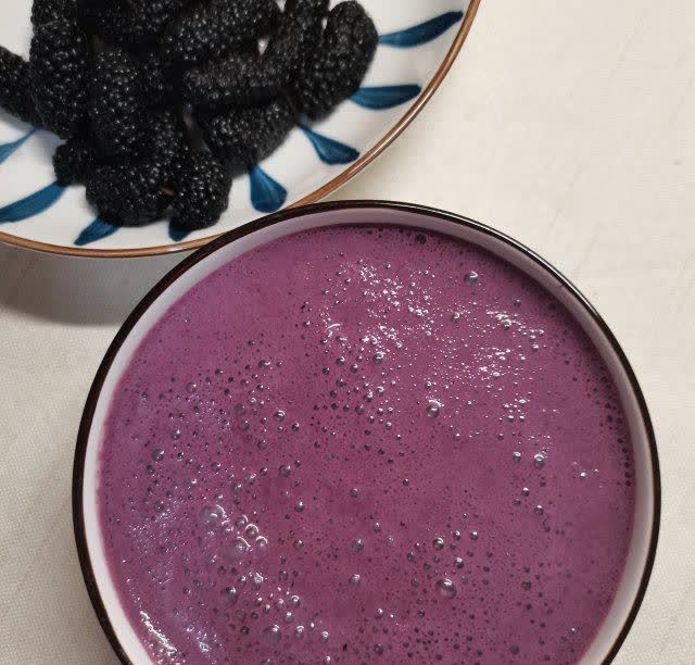 桑葚奶昔,颜色美美哒,好喝又养眼