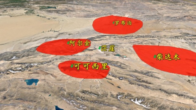 柴达木沙漠地图图片