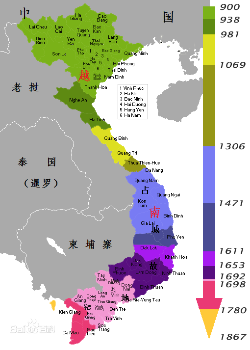 越南历史版图图片