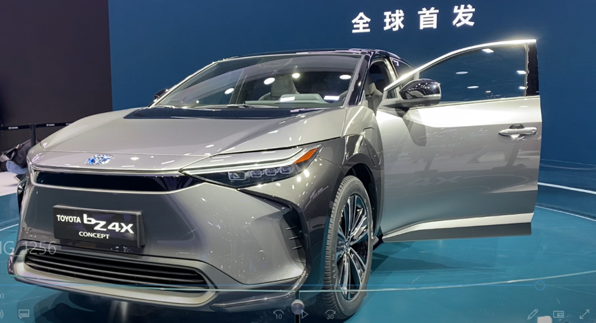 上海车展亮相的丰田bz4x概念车