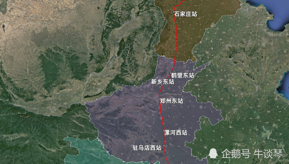 G1292次列车运行线路图:长春西开往长沙