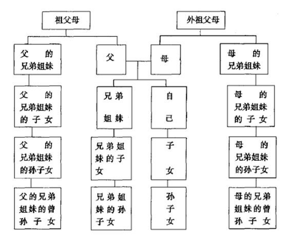 近亲是指与某人在三代或者三代以内有共同祖先(祖父母和外祖父)的人.