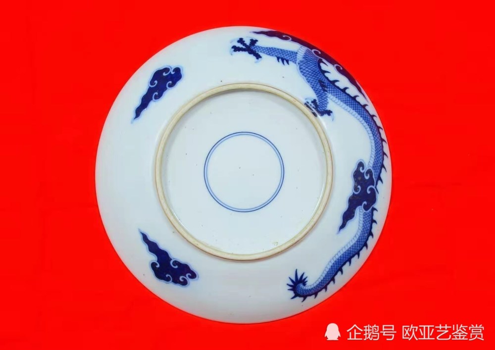 セールの定価 中国 青花 鳥花文 大皿 飾皿 C 3542C namaste-restoran.ee