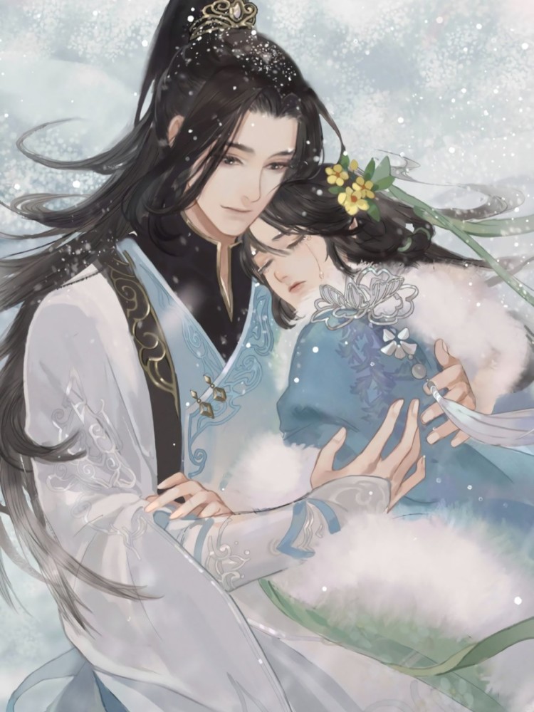 古风情侣壁纸遇见你时漫天星河皆为浮尘