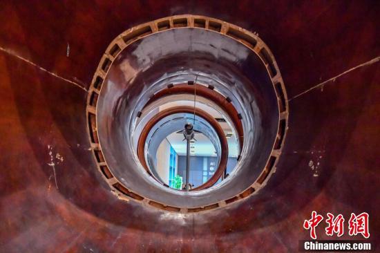 中国国家博物馆正在展出的"新中国首座大型低速回流风洞".