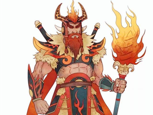 火神祝融此后就被人类广为崇拜,这引起了水神共工的嫉妒.