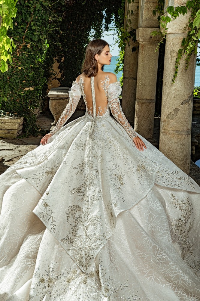 高级定制婚纱juliakontogruni2021经典款式乔欣身着jk图照