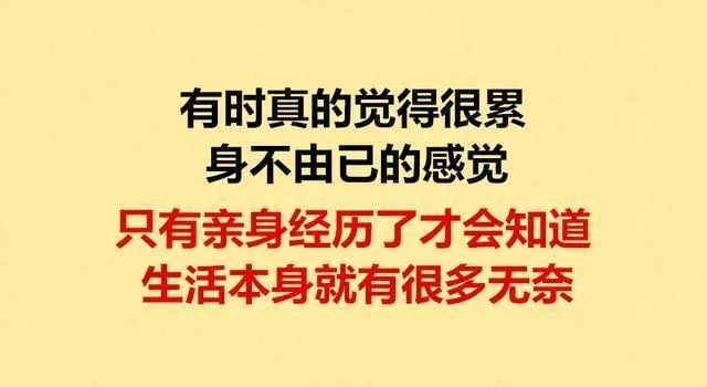 不苦不累,人生无味!