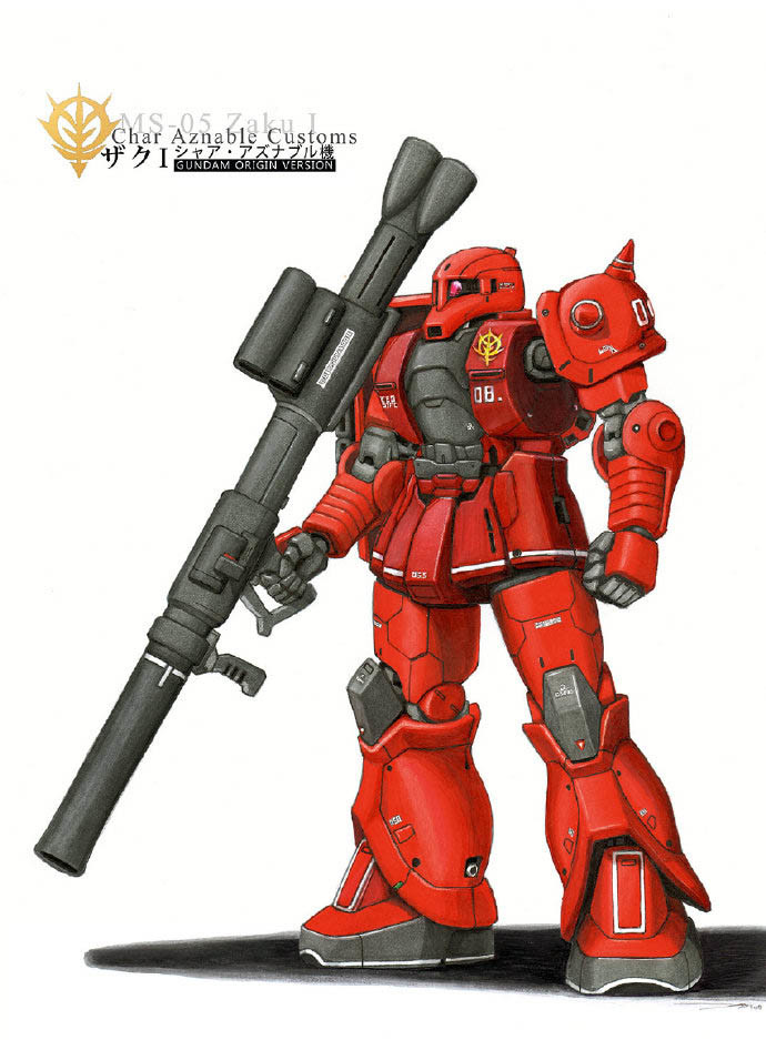 模玩控机动战士高达系列吉翁军机体插画合集大家喜欢哪张