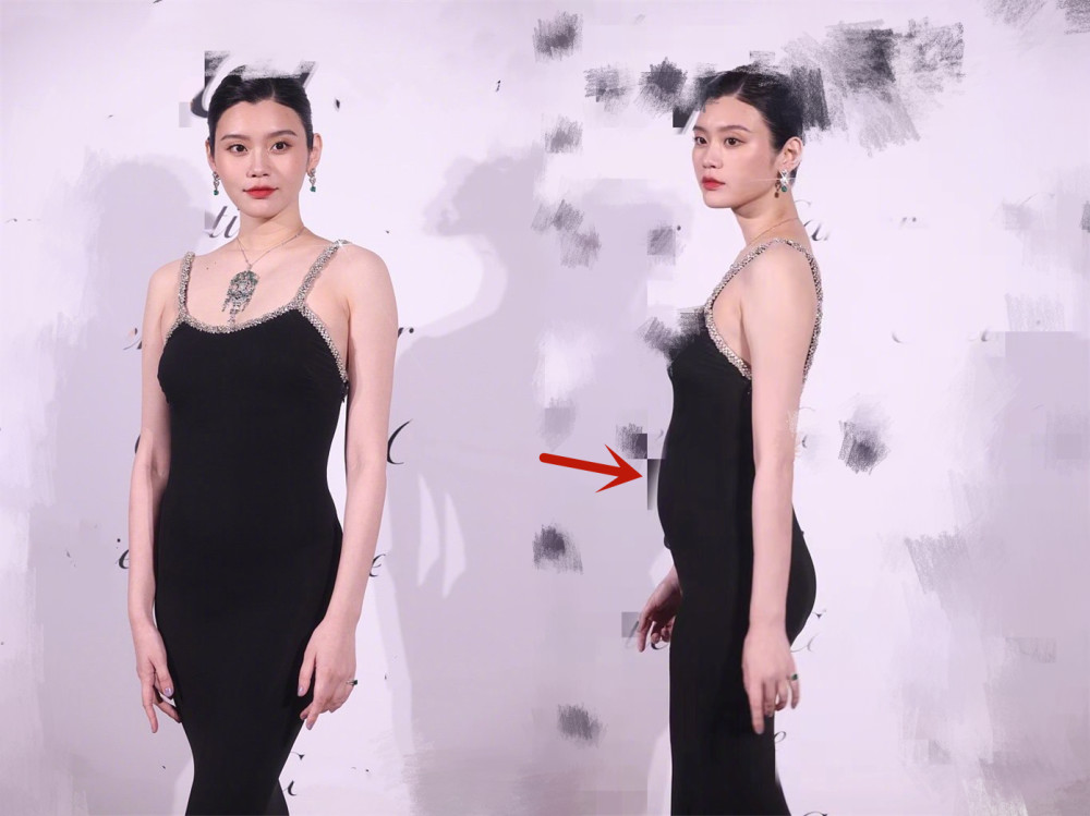 最美孕妈奚梦瑶晒高清照秀孕肚怀孕后身材未走样曲线超完美