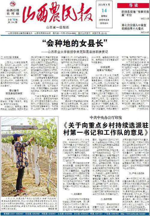 会种地的女县长山西农业大学教授李灵芝阳高县挂职扶贫记