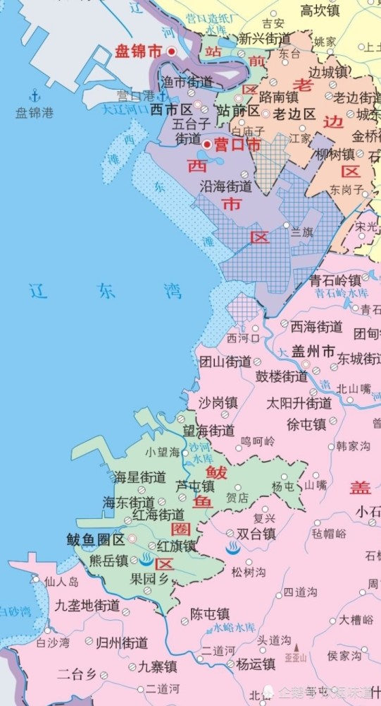 鲅鱼圈辽东湾大街地图图片