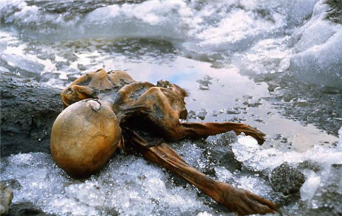 欧洲冰山发现一具干尸,睡姿古怪,学者:他死于5300年前一次谋杀