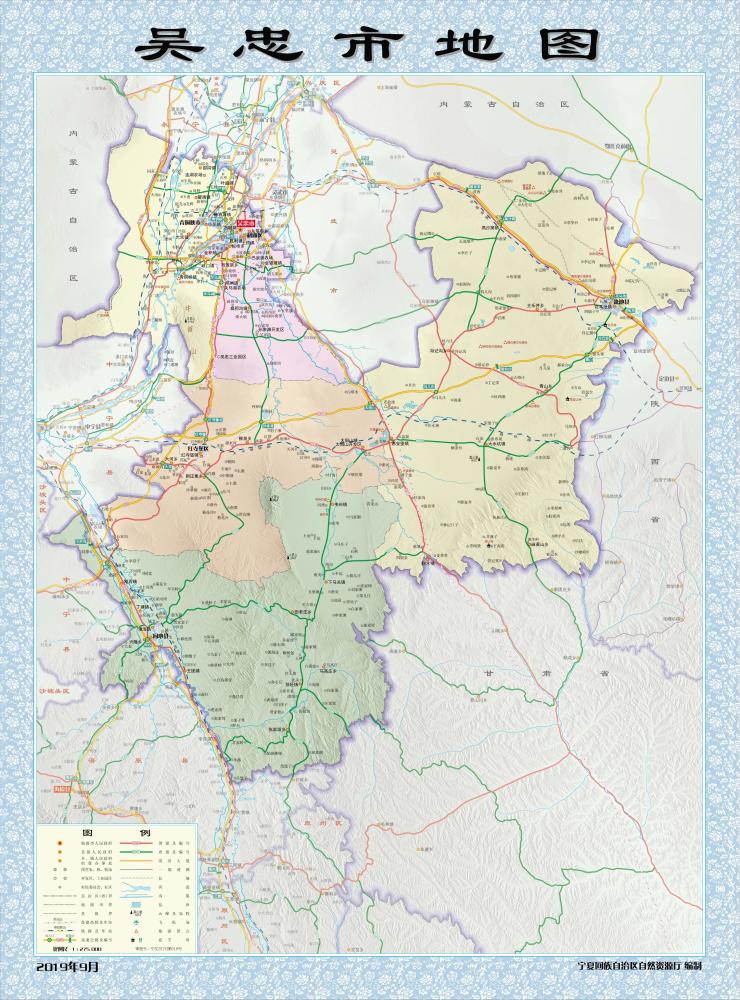 寧夏回族自治區有哪些縣不通鐵路附寧夏最新標準地圖