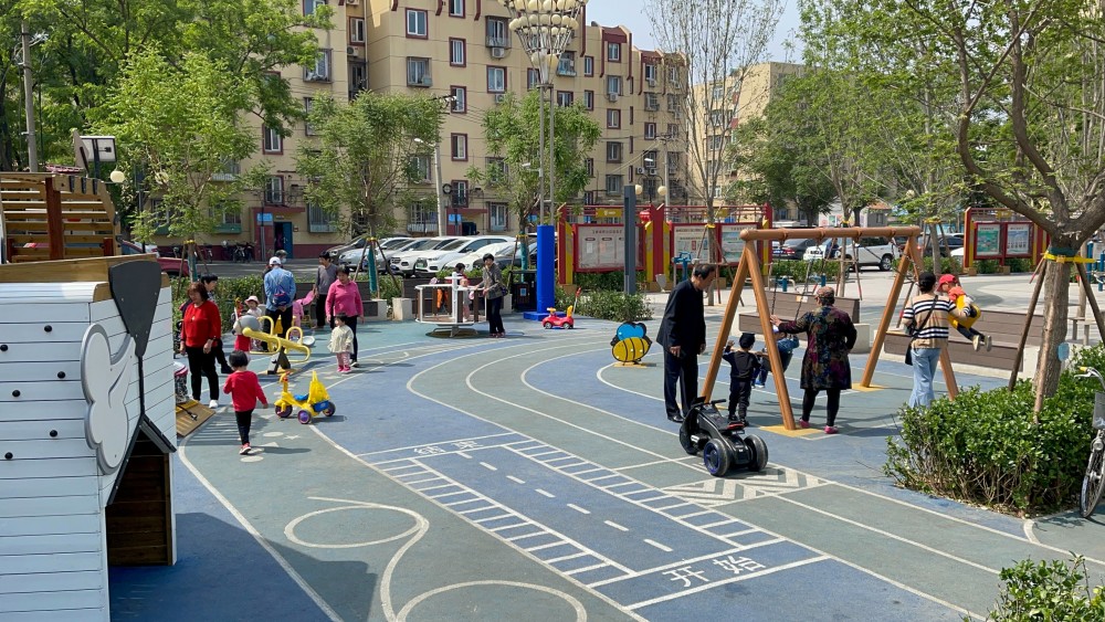 老旧小区改造样本玉桥南里社区多了个靓丽小公园