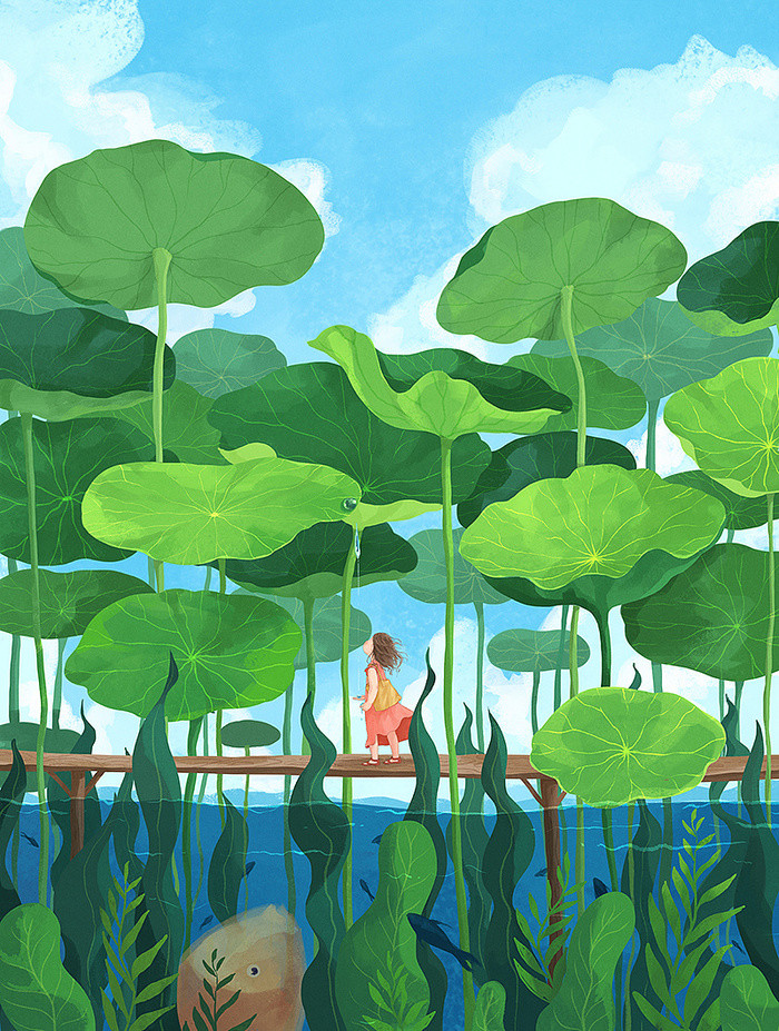 插画壁纸 走过春夏的你 腾讯新闻