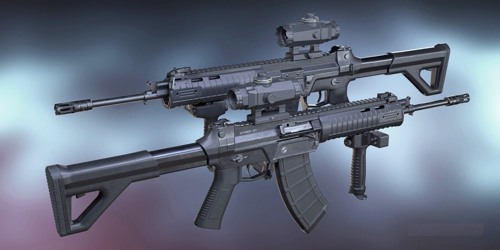 8毫米中间威力弹药,所以qjs-161班用机枪可以在实战中卸下弹链,直接插